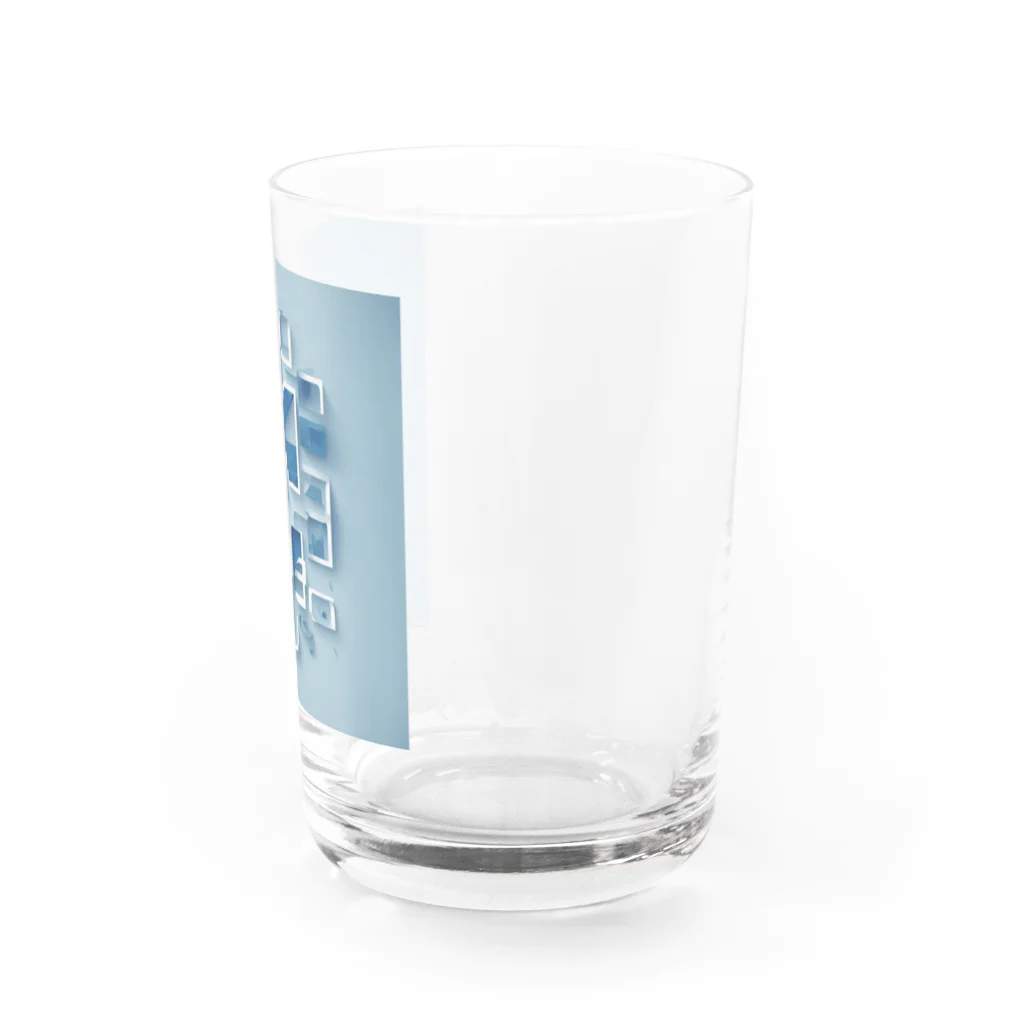 Blue: ユニークな雑貨の宝庫の青のアート Water Glass :right