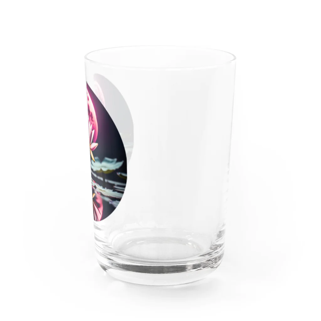 RetrowaveFlowerのRetrowaveFlower-睡蓮- Water Glass :right