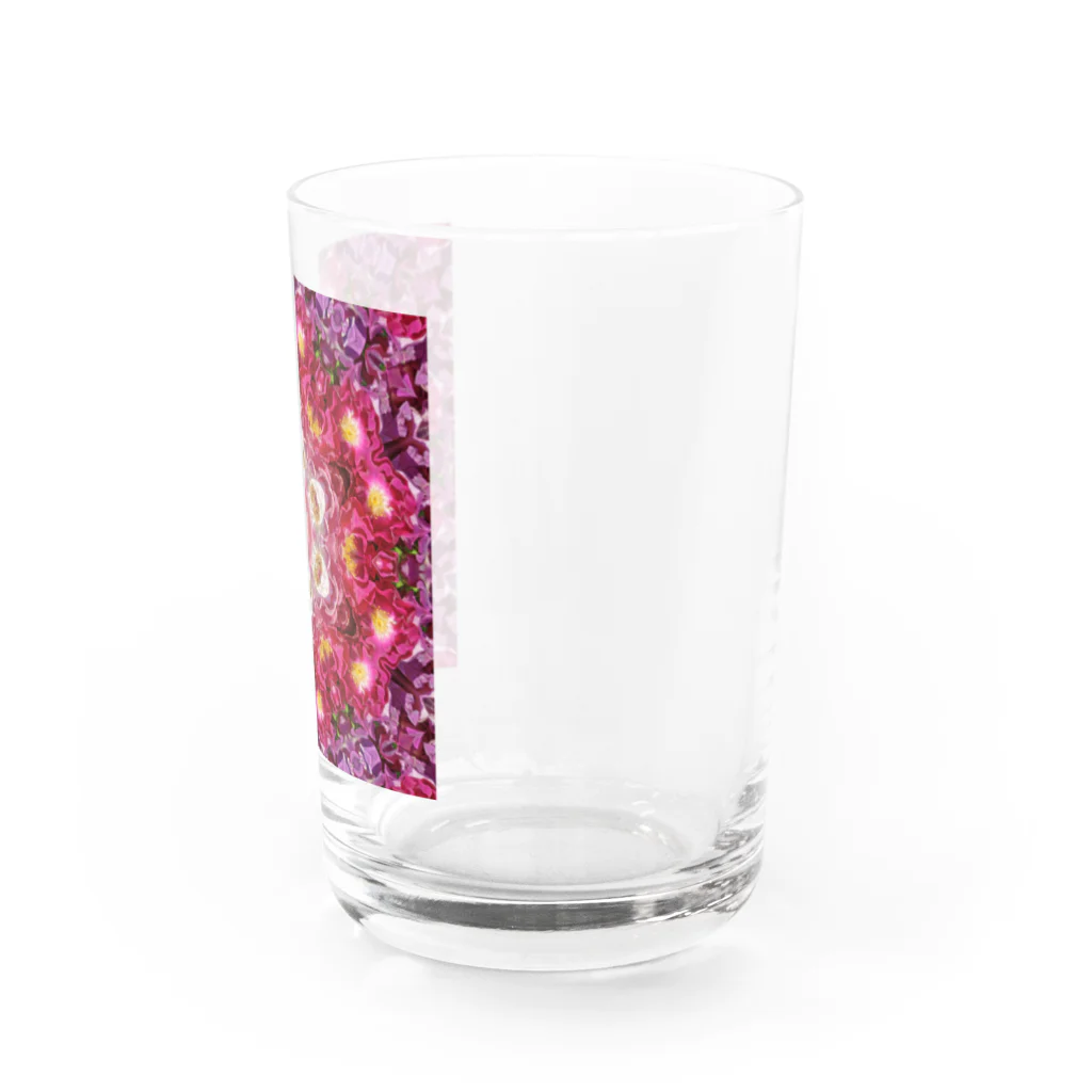 With Flowerの恋の味方の情熱の薔薇たち Water Glass :right