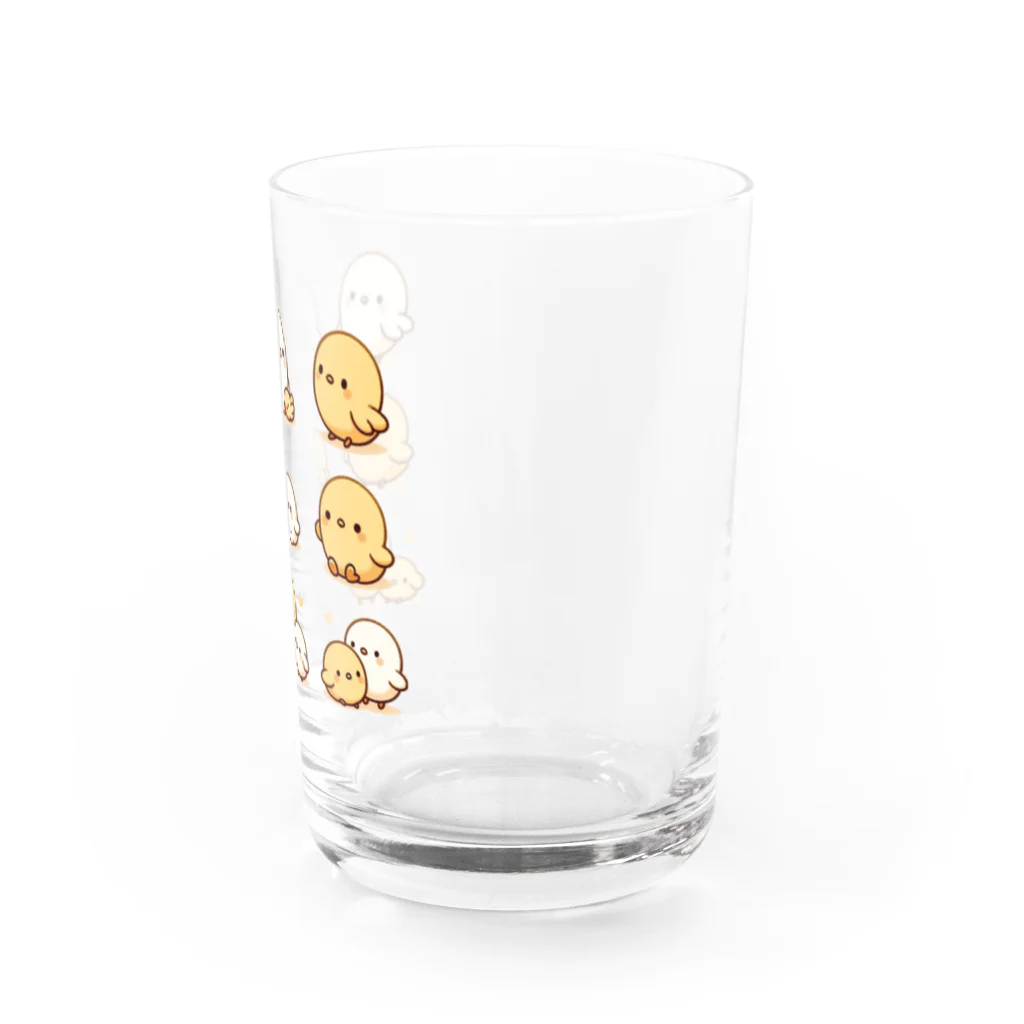 mitsu5872の可愛らしいヒヨコグッズ Water Glass :right