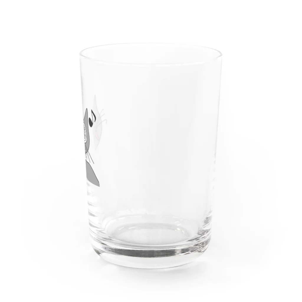 ご当地妖怪雑貨屋 鶴屋もののけ堂 SUZURI店の山猫ちゃん Water Glass :right