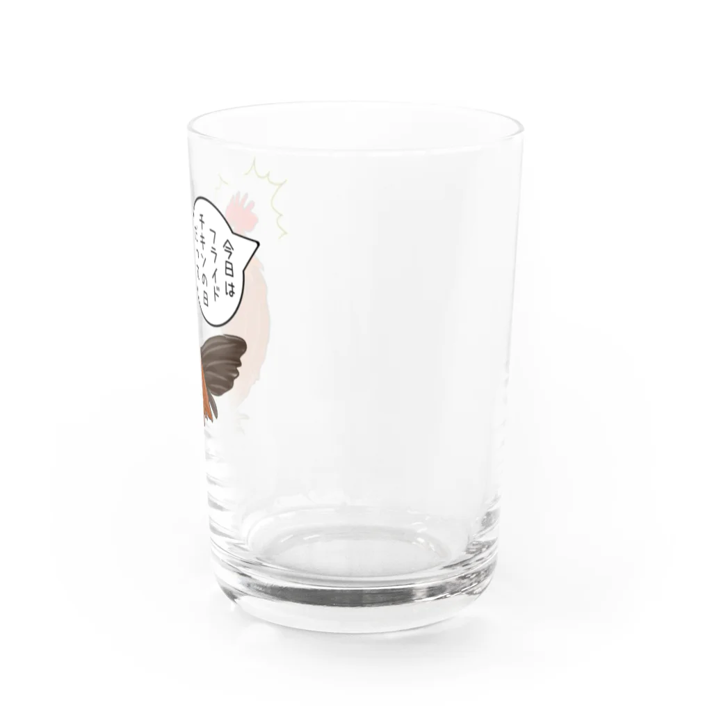 LalaHangeulのフライドチキンの日 Water Glass :right