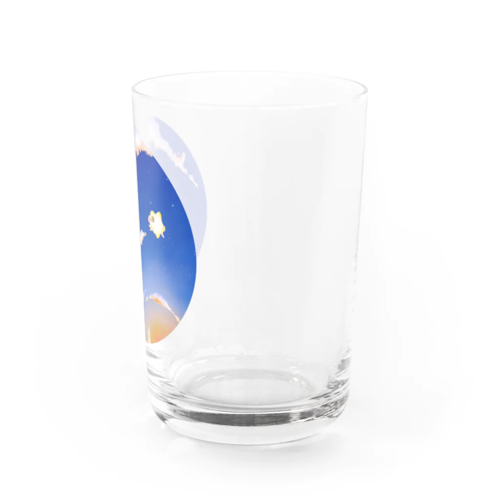 宝積空煌@あとりえ夜空の【ひつじのゆめ】星になったしろ Water Glass :right