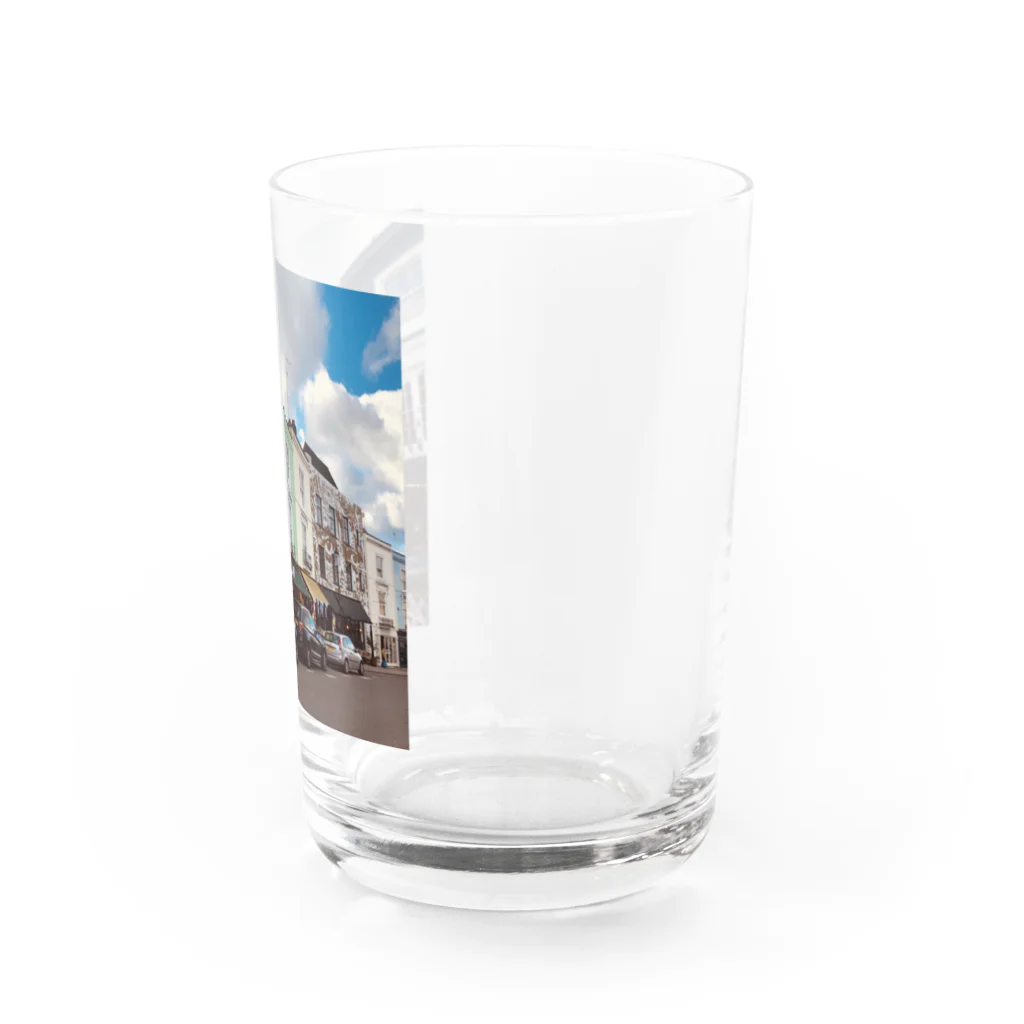 HanaeのNotting Hillの街並み Water Glass :right