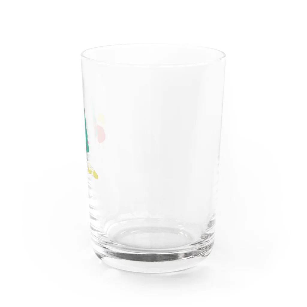 あおはるshopのおんなのコとワンコのクリスマス Water Glass :right