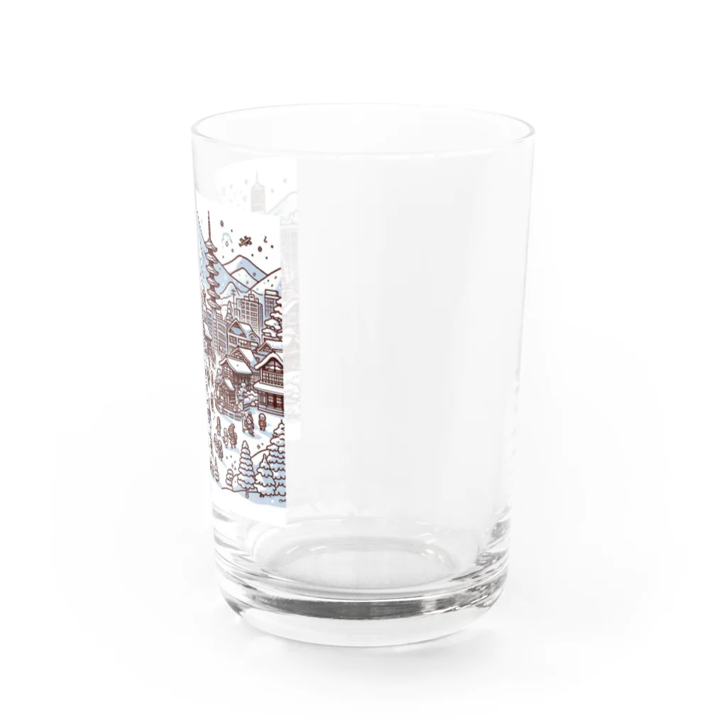 にゃんたみやの雪の花火 Water Glass :right