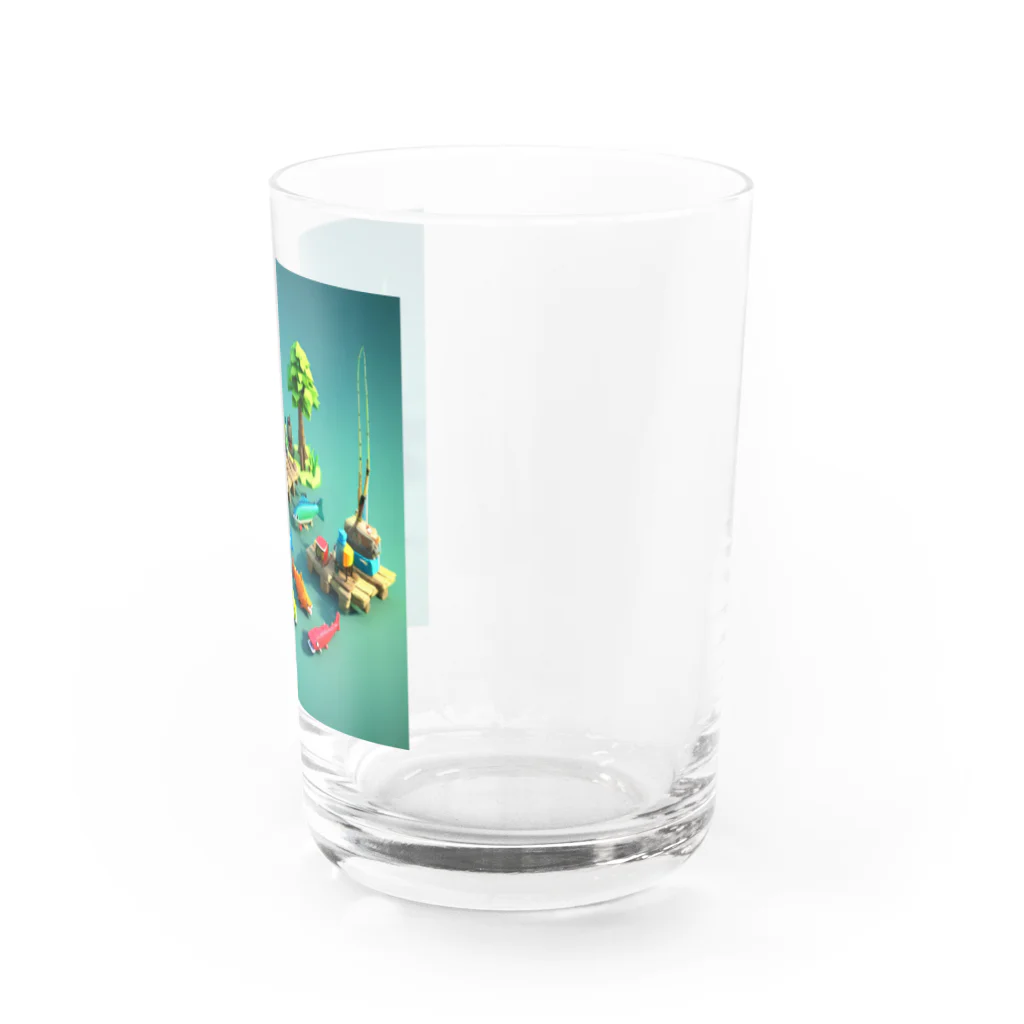 No Fishing No Life の釣り　LEGO？ Water Glass :right