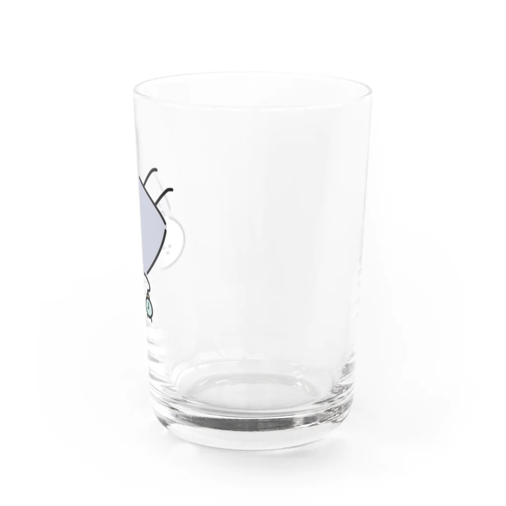 モゴモゴSHOPの起きれんのよ Water Glass :right