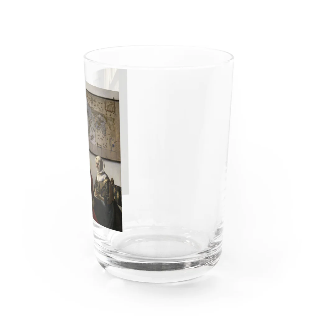 世界美術商店の兵士と笑う女 / Officer and Laughing Girl Water Glass :right