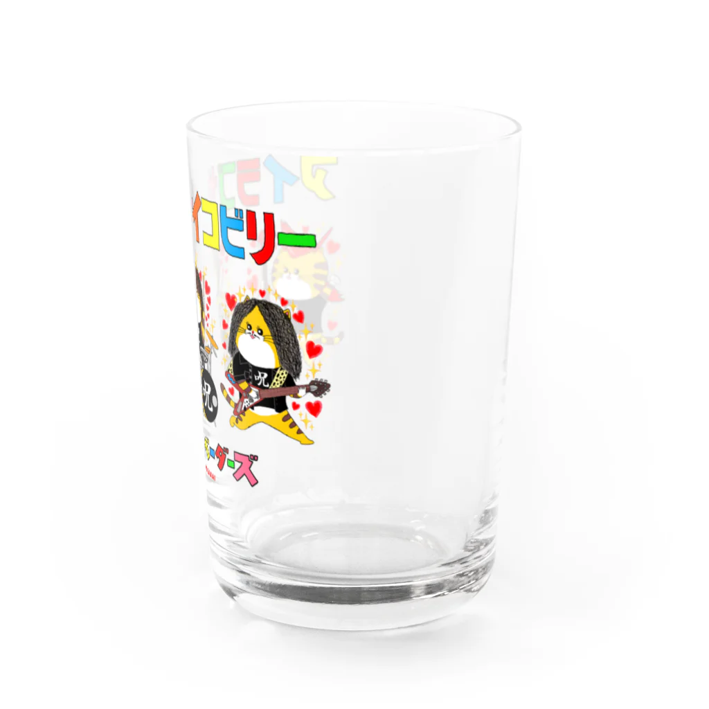 クサカイ商店のグレートインベーダーズ/アイラブサイコビリー3人 Water Glass :right