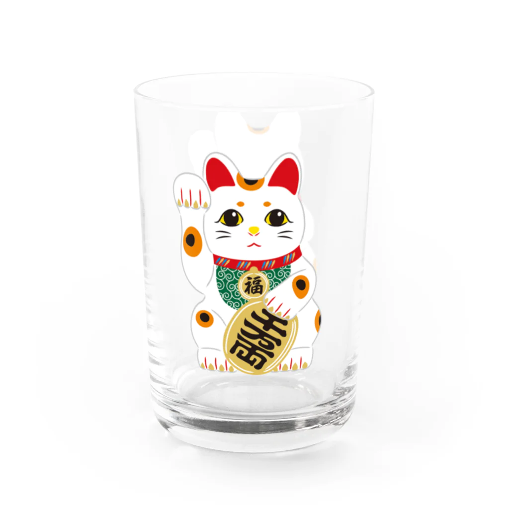 めろんぱん・ヘルメットの招金猫 Water Glass :right