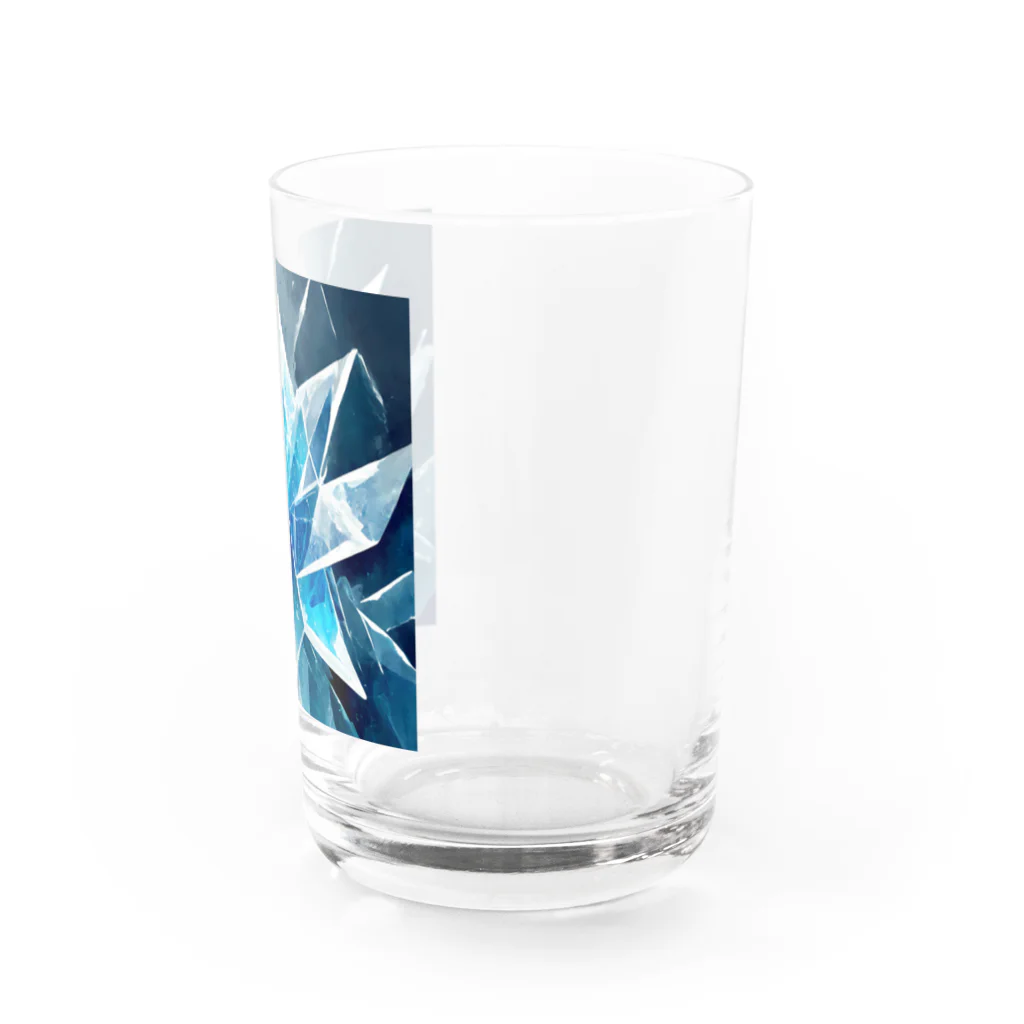 のんびりアート工房の氷のクリスタル Water Glass :right