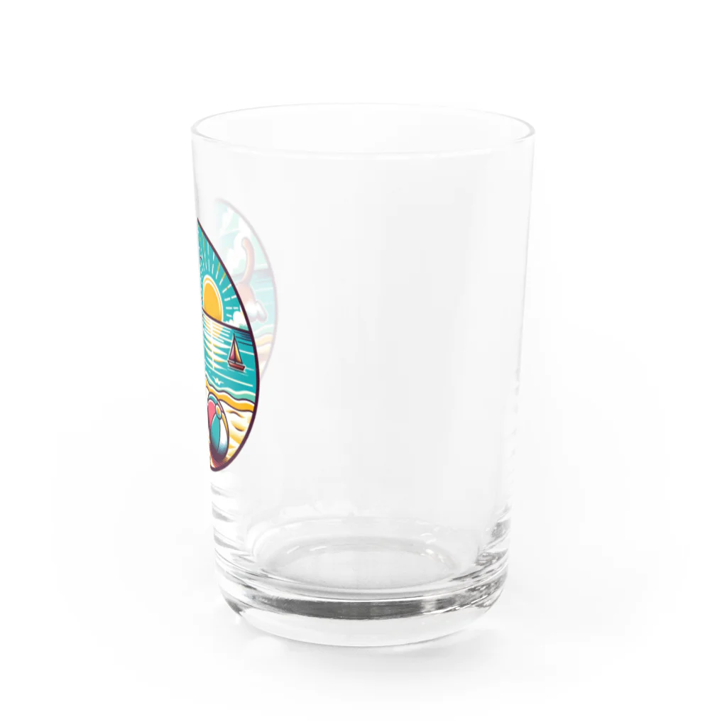 sakurafubukiのニャンタスティック・ビーチデイ！ Water Glass :right