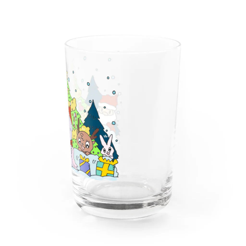 ブッディズムのほーはいさんクリスマス Water Glass :right