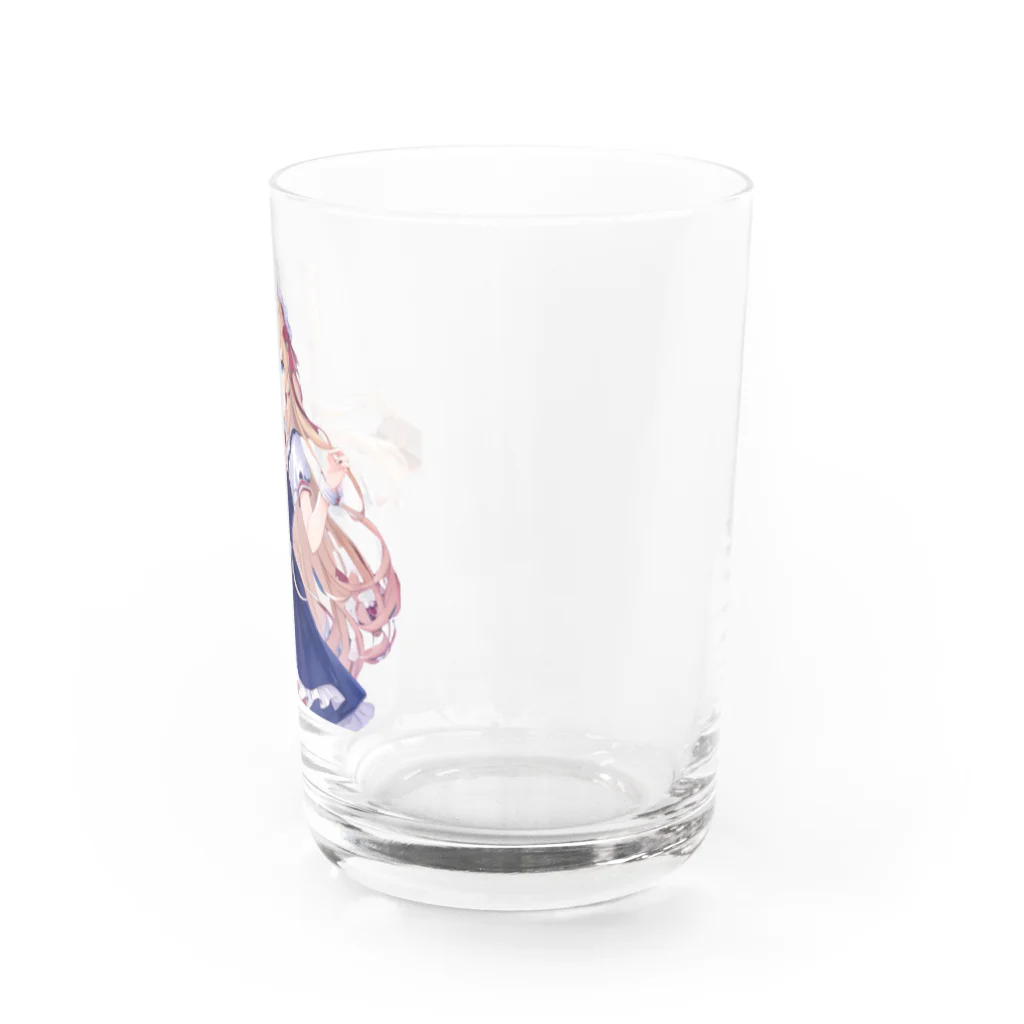 かわいい女の子とシュールな絵のアリスマーガレットちゃん Water Glass :right