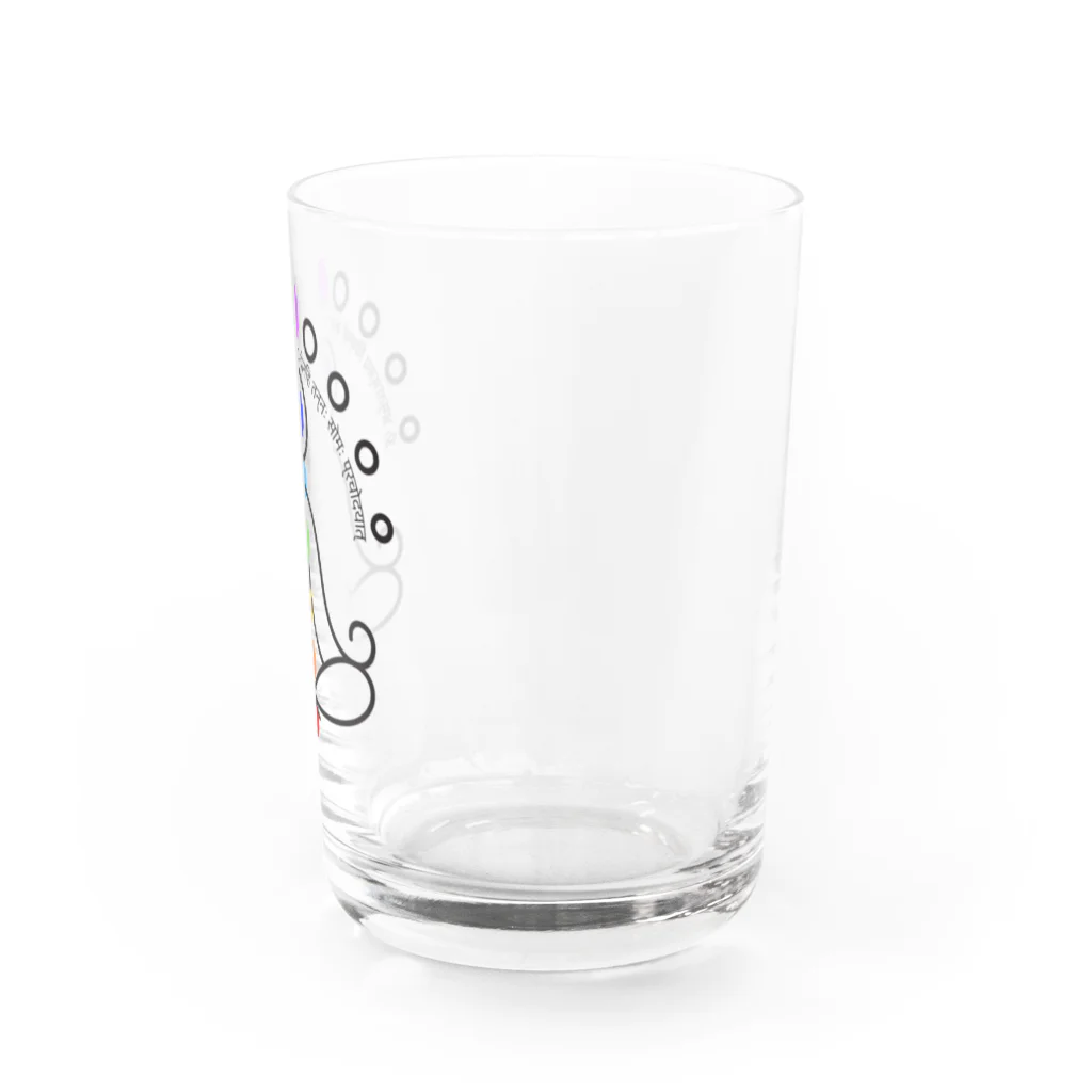 CyberArmadilloの月のガヤトリマントラ Water Glass :right
