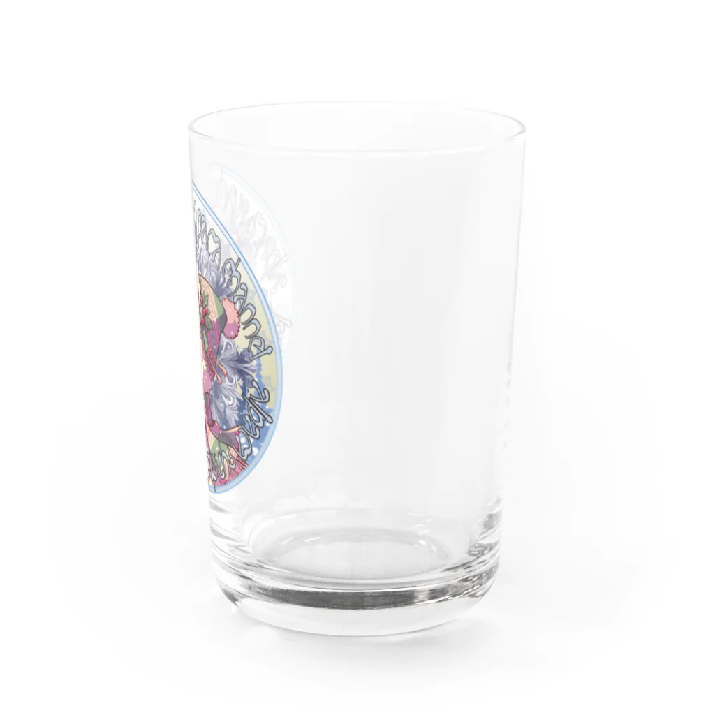 アルパカ社長のパカちゃんねる 公式グッズのアルフォンス・パカ 「四季・冬」 Water Glass :right