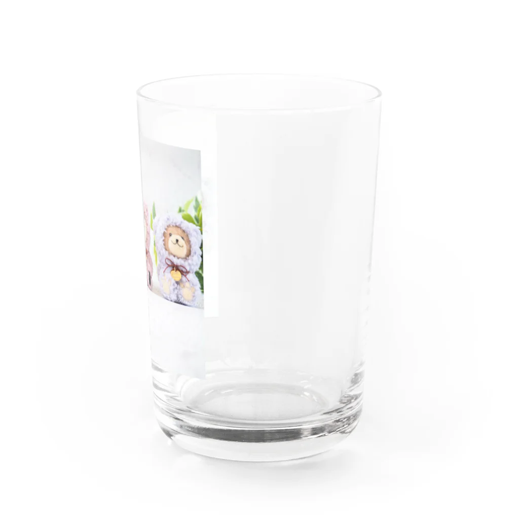 kumamia（くまみあ）のくまの３兄弟もこもこver. Water Glass :right