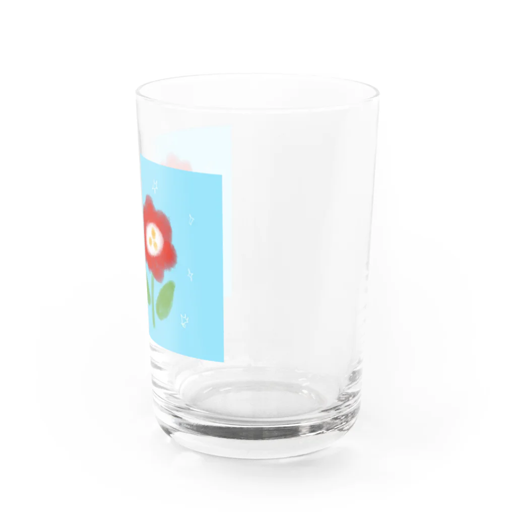 YAY(ヤイ)の赤いお花 Water Glass :right