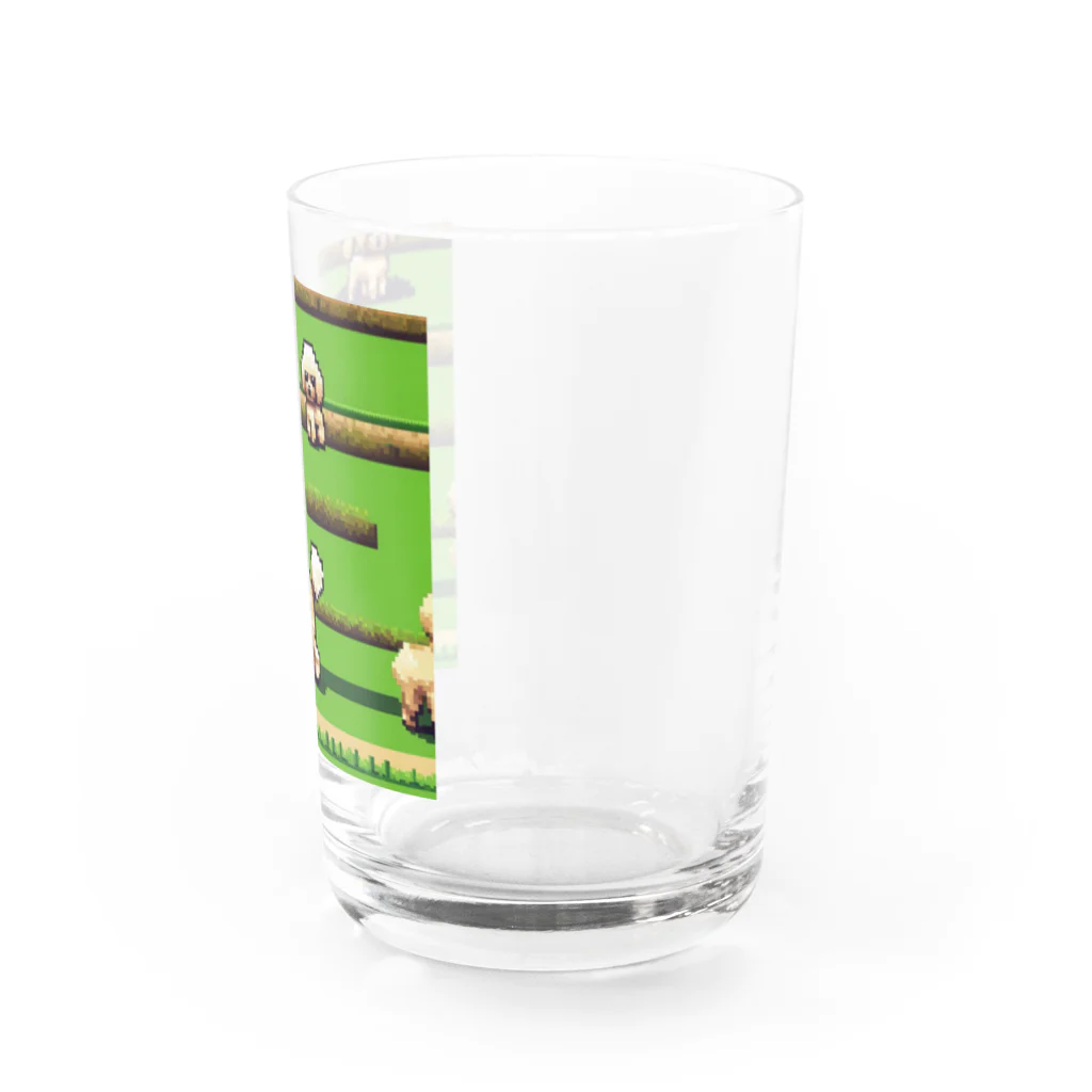 omamesan-1999のドッド絵　トイプードル Water Glass :right