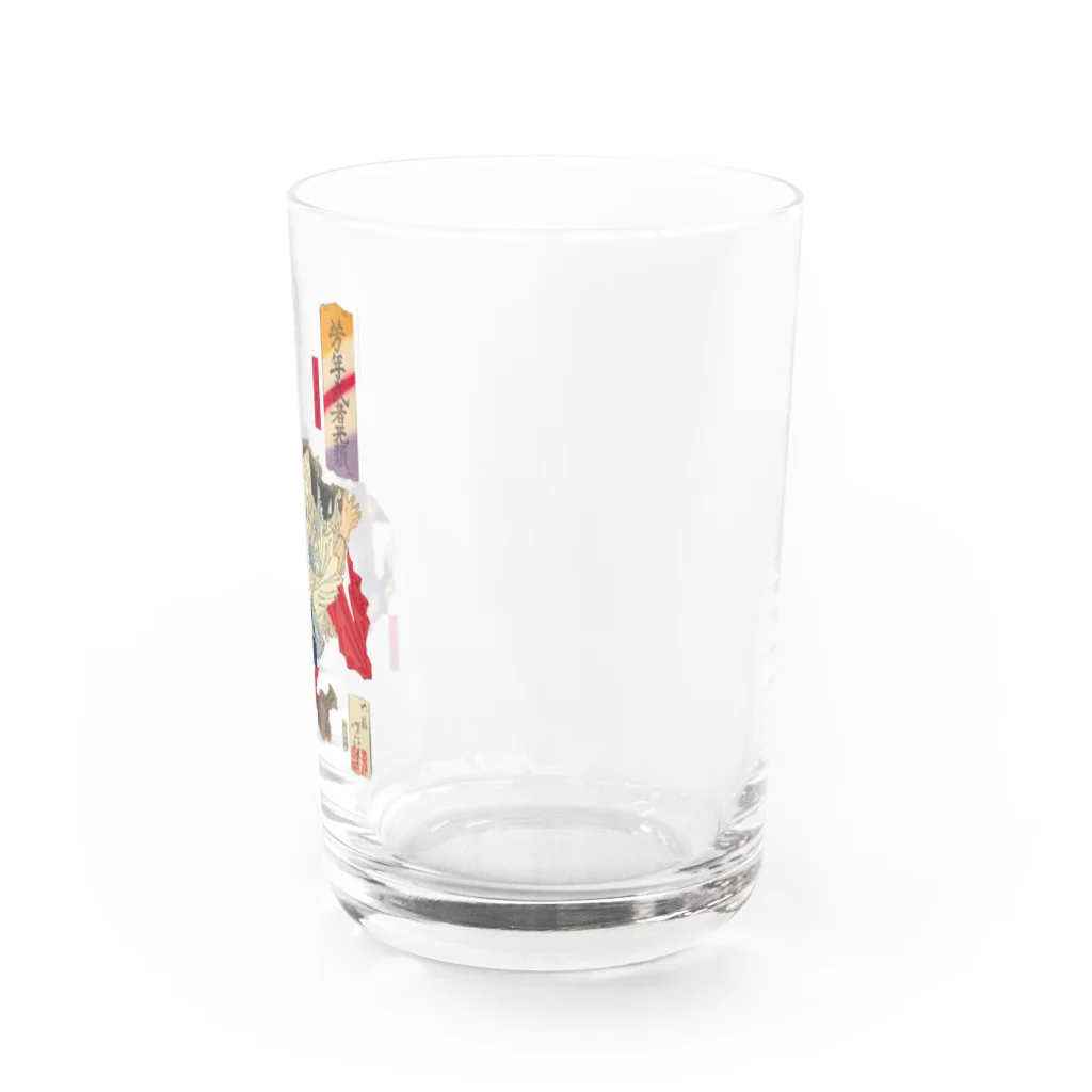 大正ロマン・昭和モダンの浮世絵　芳年武者无類 日本武尊・川上梟師 Water Glass :right