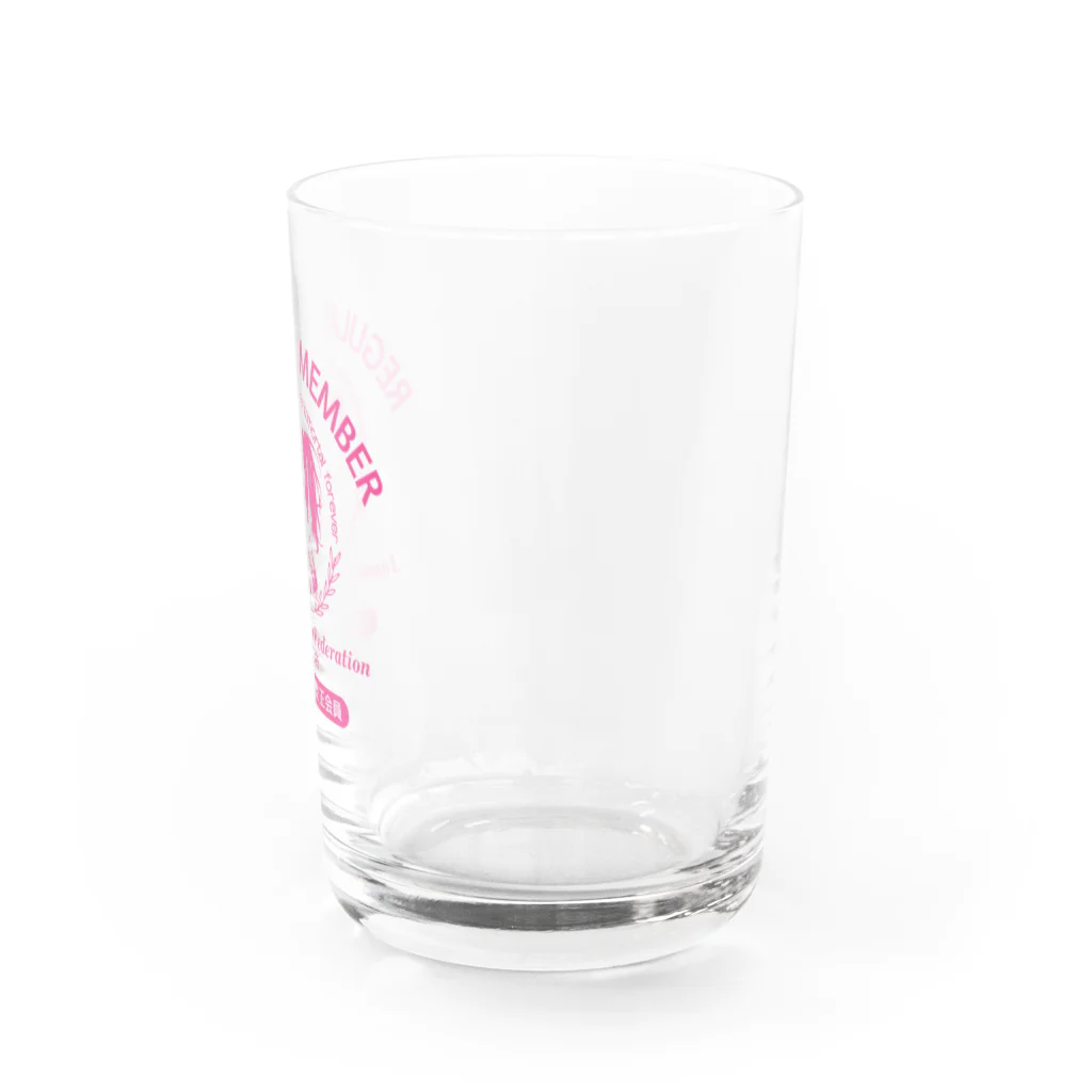 kazu_gのあなたは美しい！日本美女連盟 正会員（淡色用） Water Glass :right