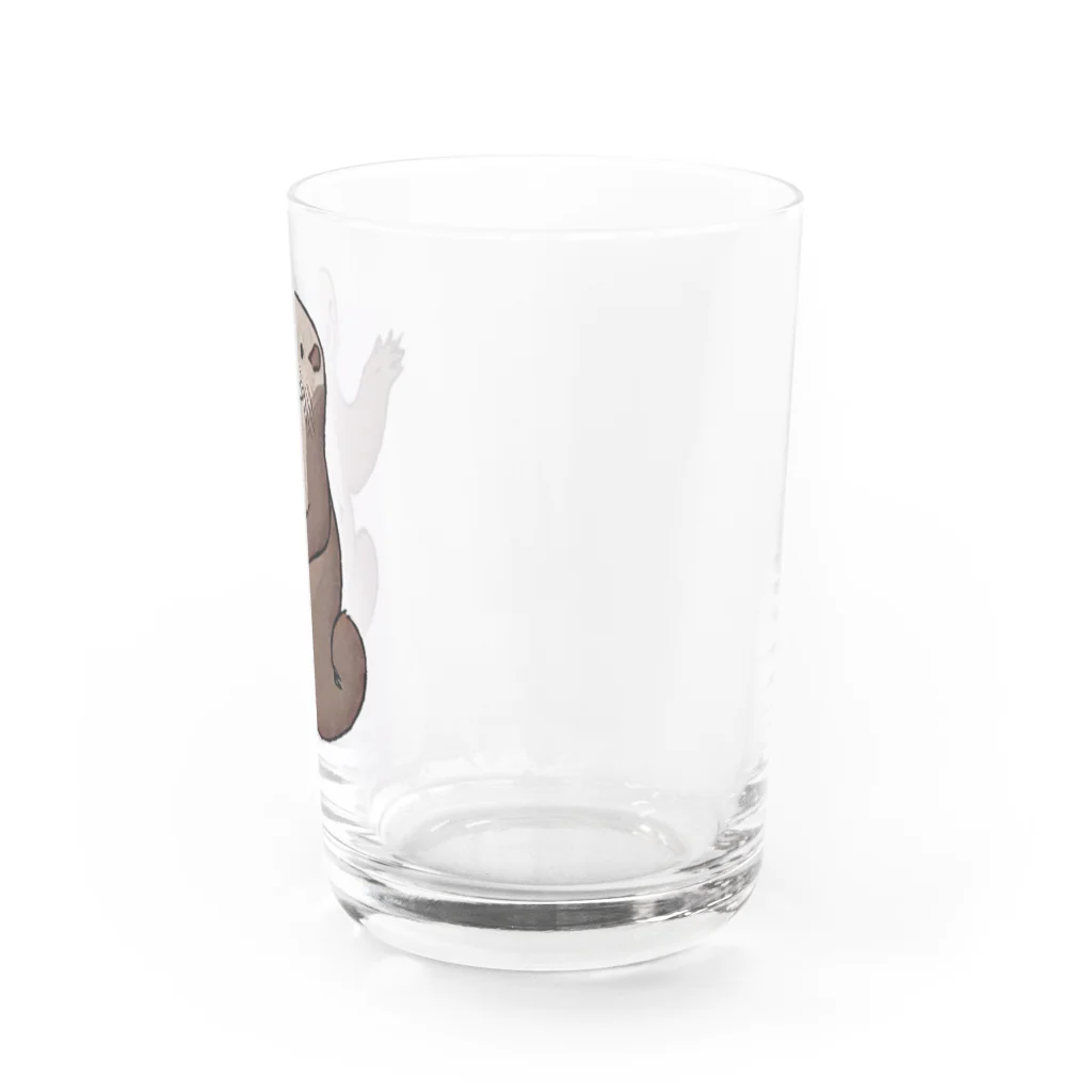 夢幻カワウソくんのお店の浮世絵風カワウソくん Water Glass :right