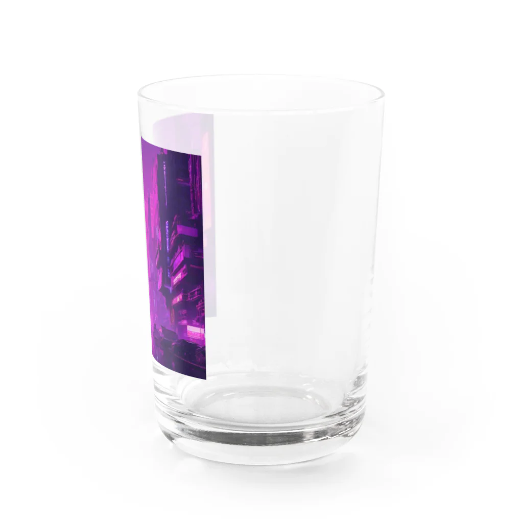 3tomo6's shopのpurple Water Glass :right