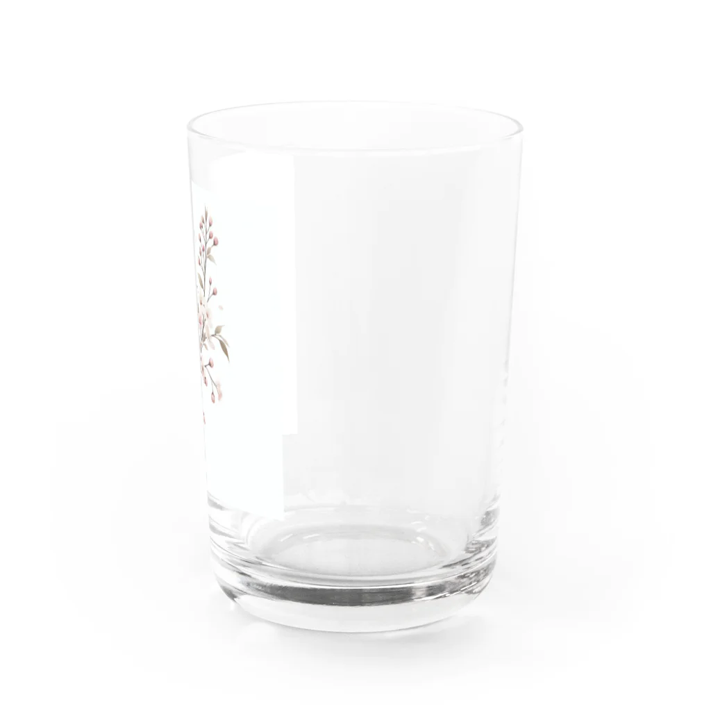 raio-nの春の息吹 - 桜のデザイン Water Glass :right