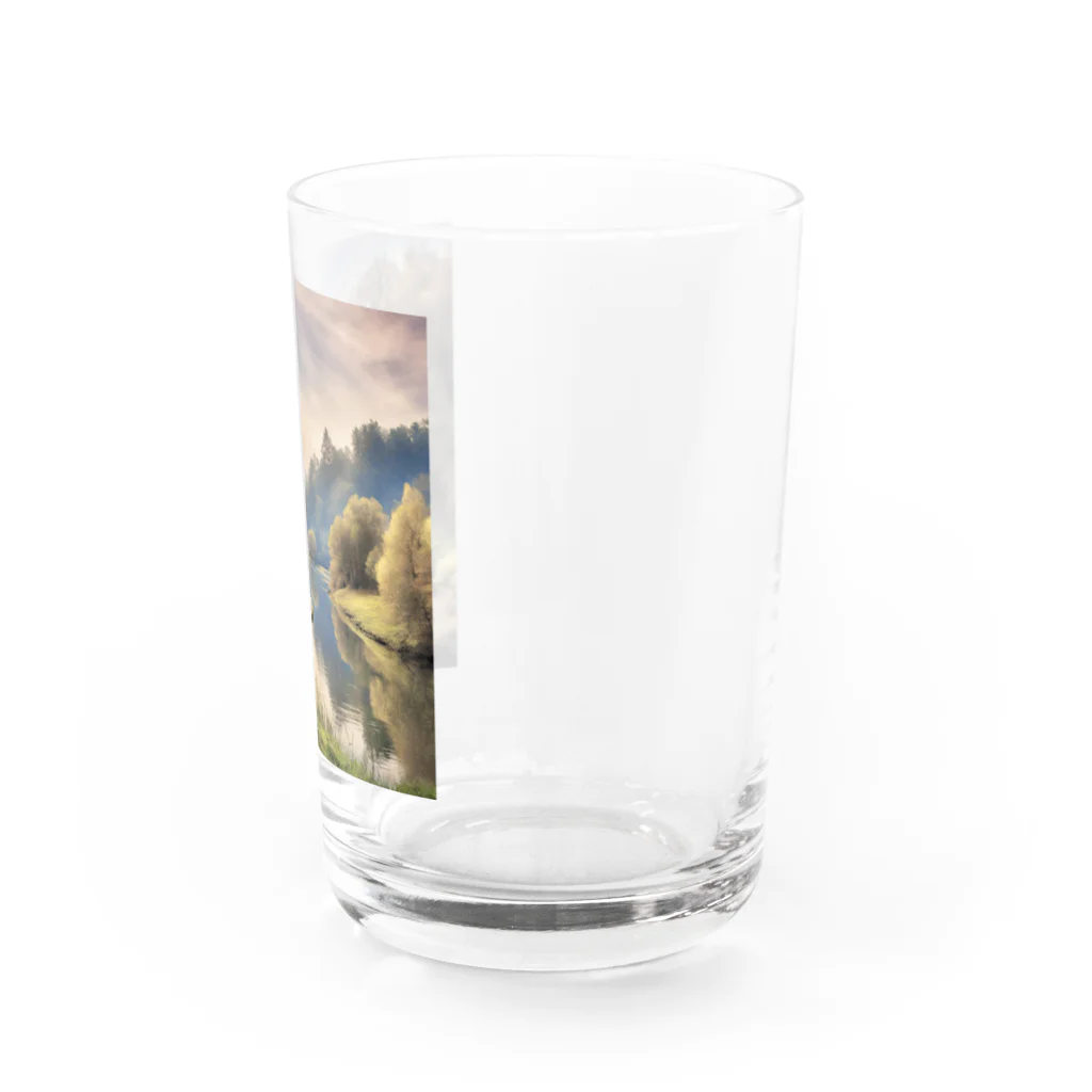 maikoのショップの静かな川辺の風景 Water Glass :right