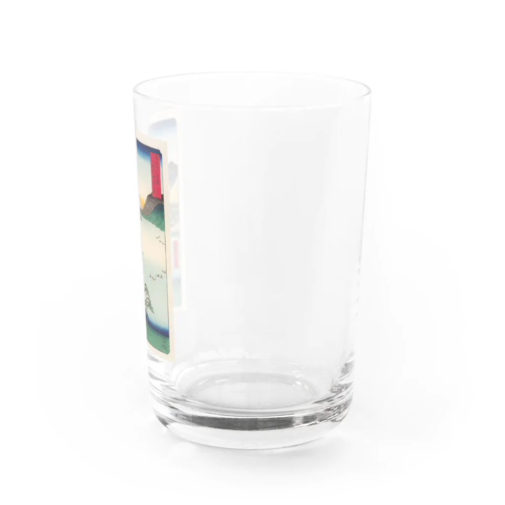 浮世絵屋の広重「冨二三十六景㉘　信州諏訪之湖」歌川広重の浮世絵 Water Glass :right