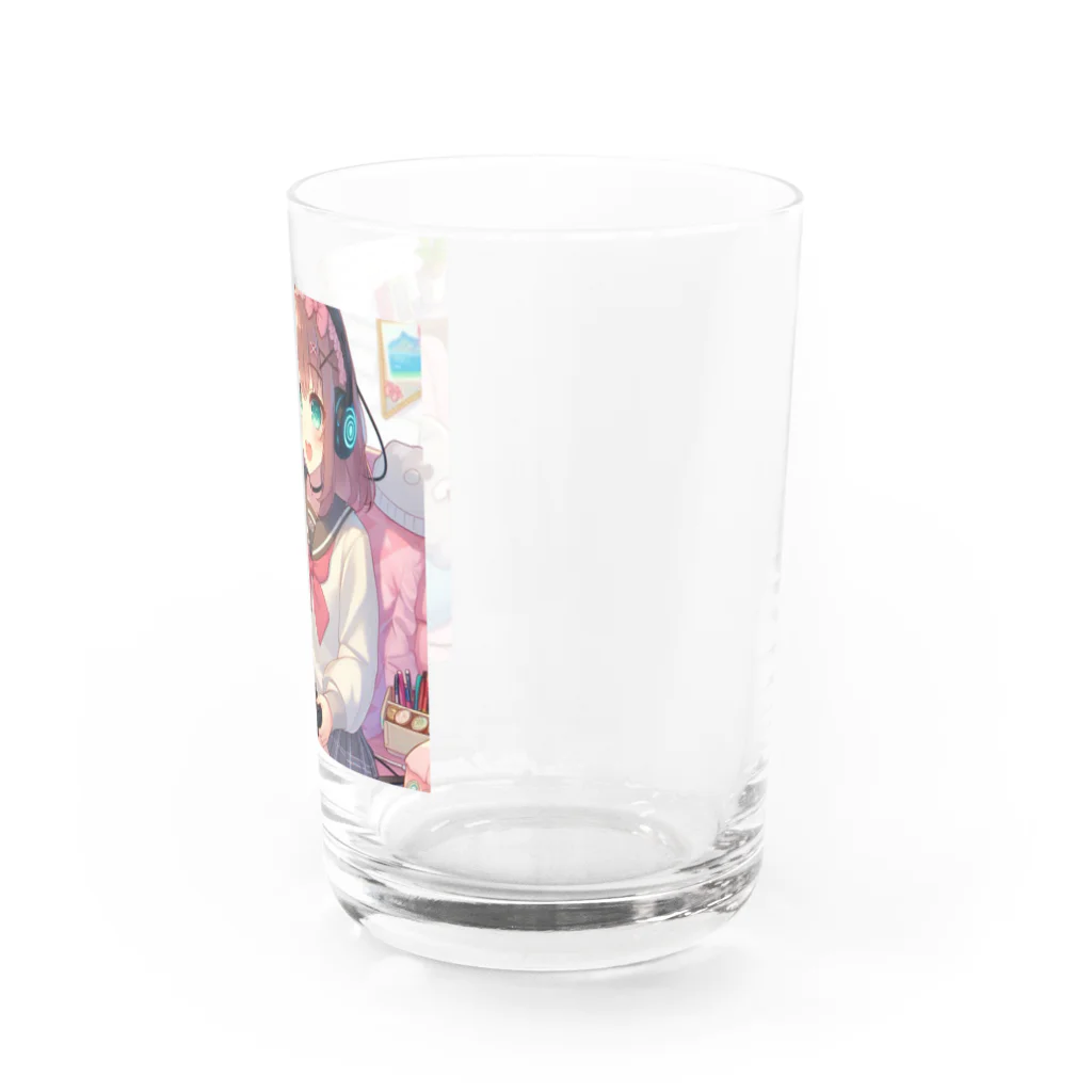 luckyTigerのゲーム女子 Water Glass :right