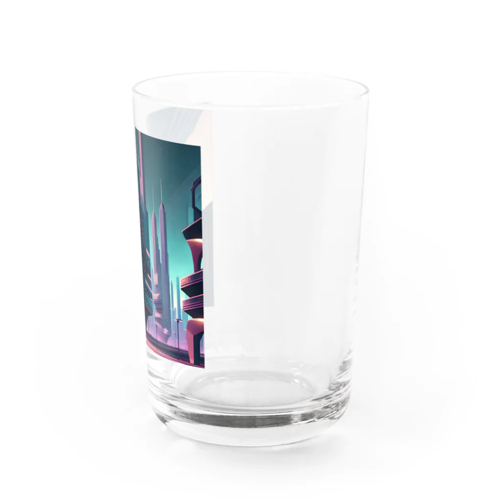 のんびりアート工房のサイバーパンク都市 Water Glass :right