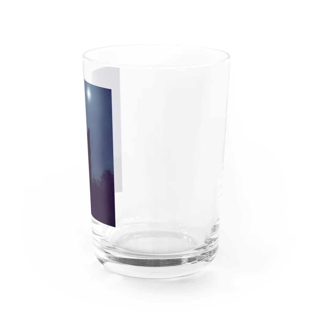 znd__の猫と月。 Water Glass :right