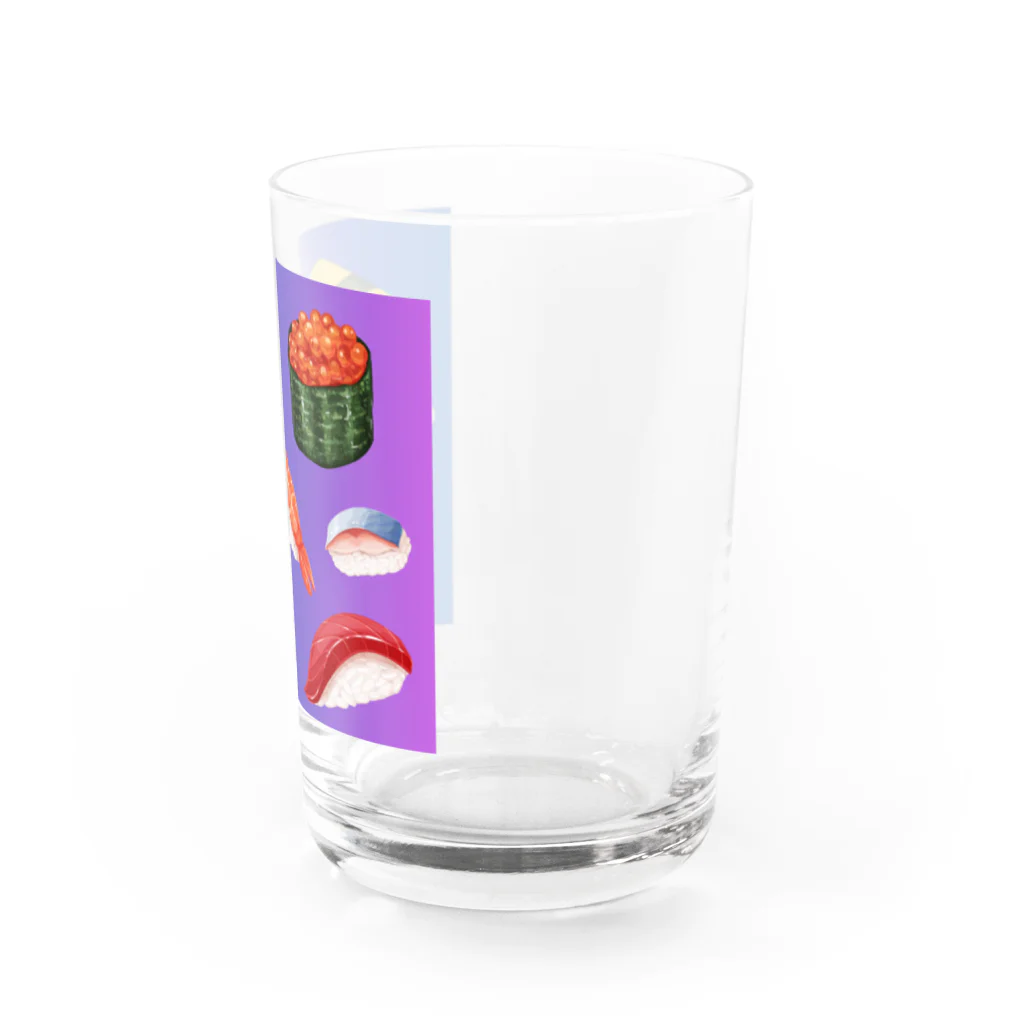 ポンキチはうすのすしのえ Water Glass :right