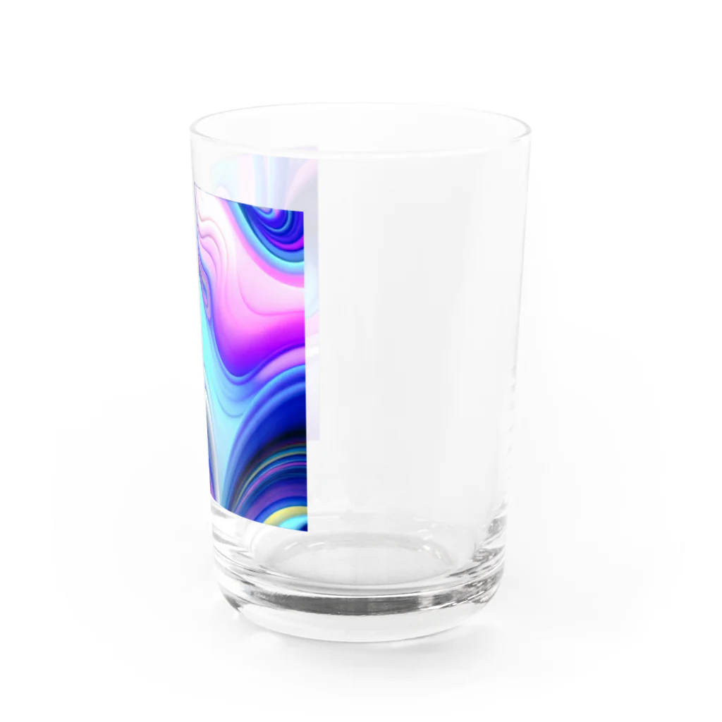 ポンキチはうすの波型模様 Water Glass :right