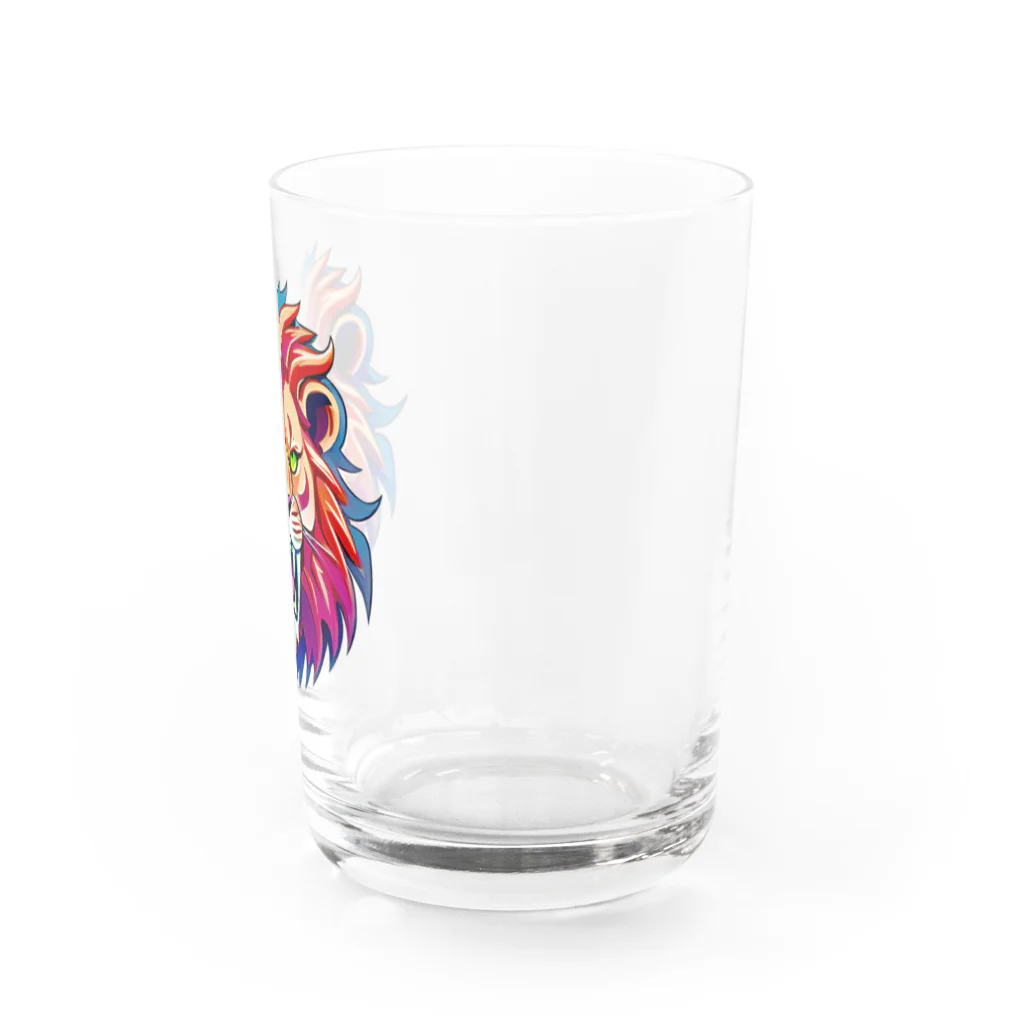 uncle-Toshiの吠えるライオン Water Glass :right