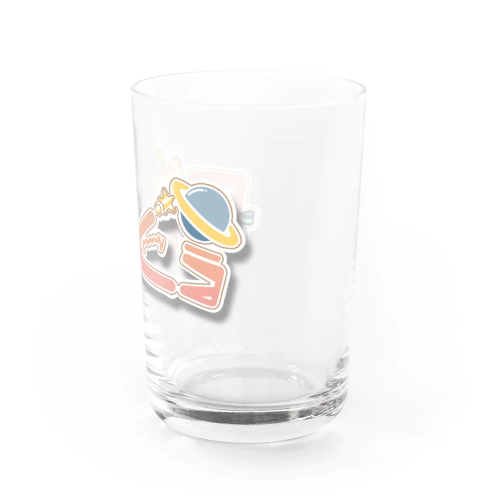 usabit.のぐっず屋さんの月宮くうロゴ Water Glass :right