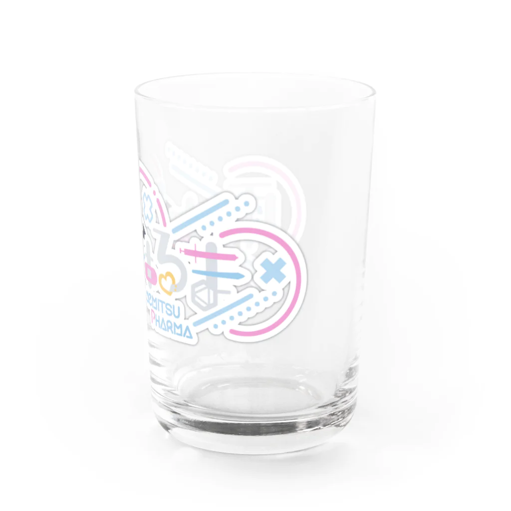 usabit.のぐっず屋さんの雨蜜ふぁるまロゴ Water Glass :right