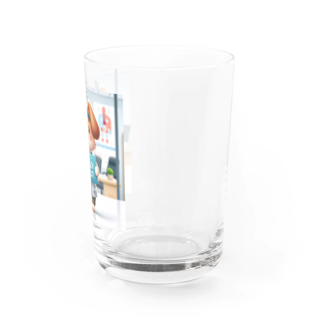 はらの健康第一の犬 Water Glass :right