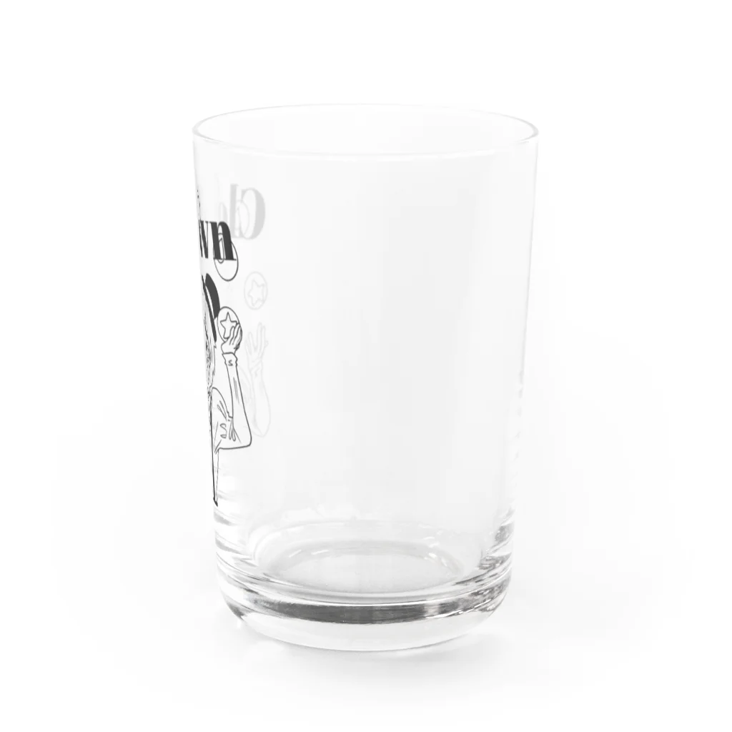 Studio L.O.Lの【ジャグラー】モノクロ クラウン･スペード Water Glass :right