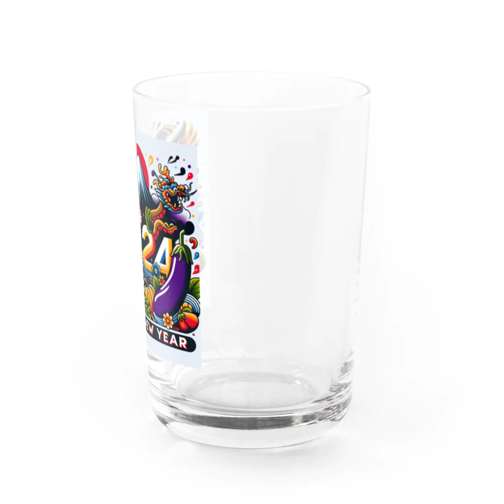 niko&PANDA shopの2024年　ハッピーニューイヤー Water Glass :right