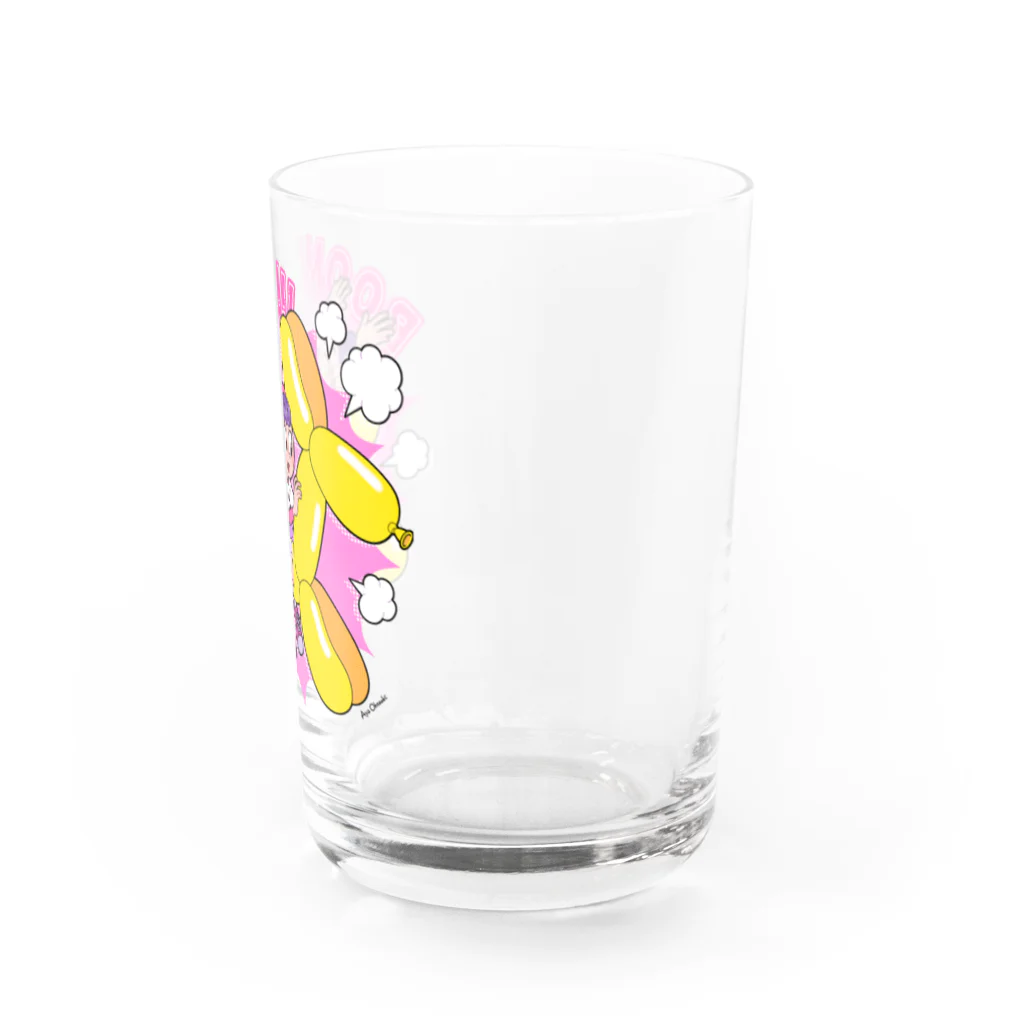 おおつきあやのBALLOON DOG Water Glass :right