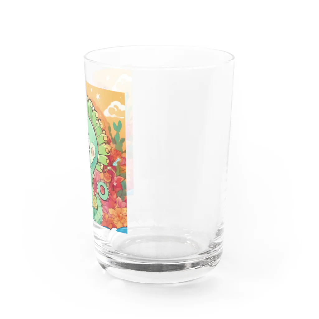 junji8000のかわいい創造のタツノオトシゴ Water Glass :right