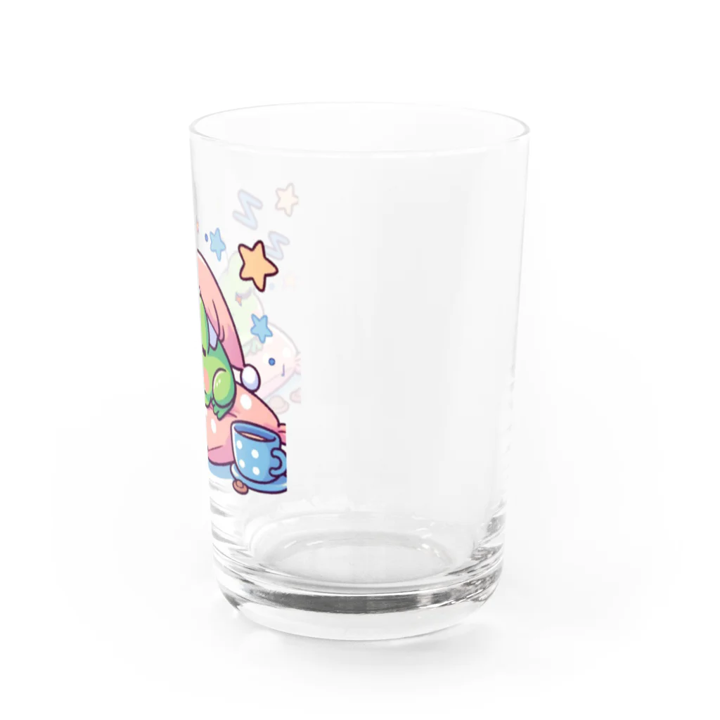 Shiba_IncのSleeping frogs(熟睡する蛙) Water Glass :right