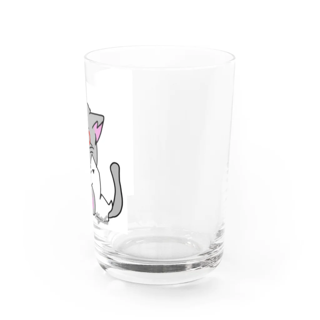 Kujakuの朗読猫 Water Glass :right