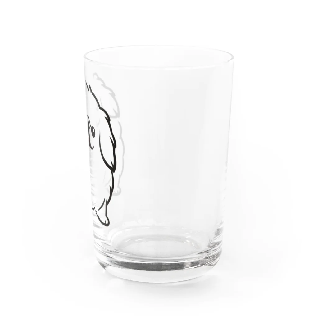 ファンシーTシャツ屋のペキニーズちゃん Water Glass :right