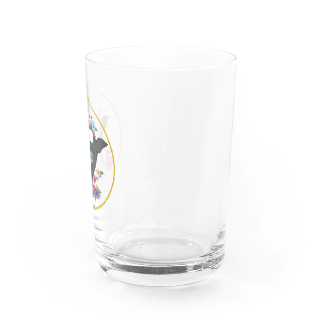 ビーフオアチキンアンドスープのうしと花 ミルクグラス Water Glass :right