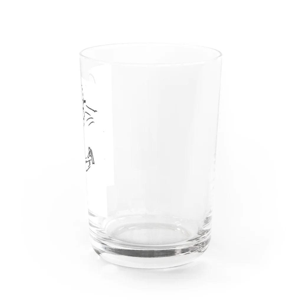 コンビニ行く程度屋の働らくお兄さん Water Glass :right