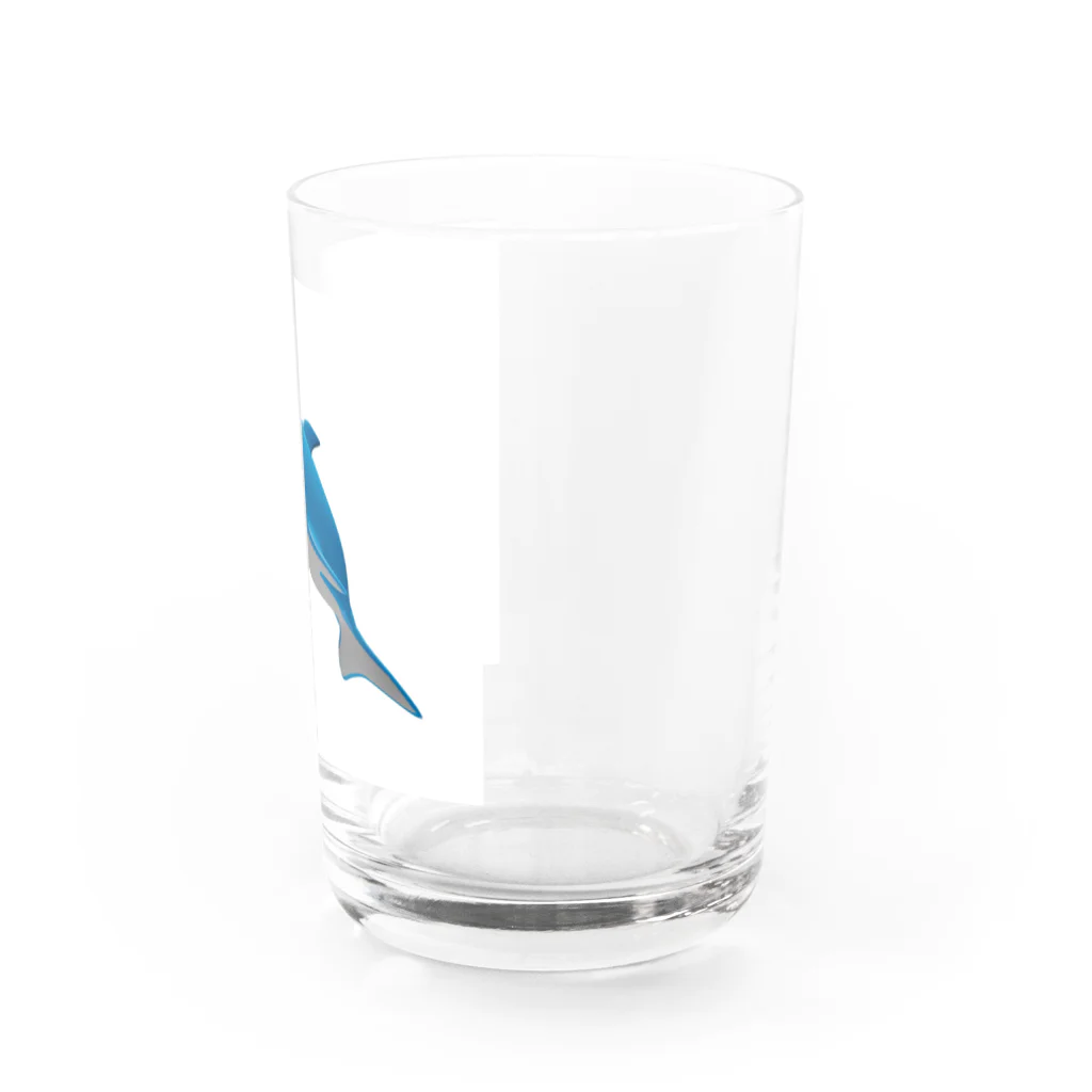 渦のおみせやさんのローポリなイルカくん Water Glass :right